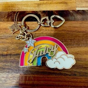 Juicy Couture Rainbow Keychain Charm